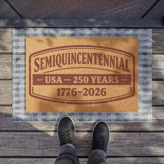 Discover Semiquincentennial 1776-2026 Doormat | USA 250 Years Patriotic Welcome Mat