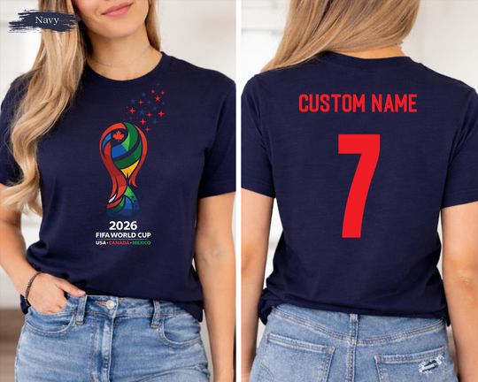 Discover Custom 2026 World USA Shirt, Political Soccer Fan T-Shirt , USA Canada Mexico Tee, Soccer Fan Tee