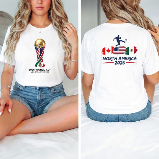 2026 World Cup Soccer Shirt, North America Football Fan Gift, USA Canada Mexico Tournament Tee,Retro Soccer Player Jersey,World Cup 2026 Top