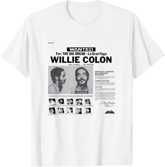 Discover Willie Colón Most Wanted T-Shirt
