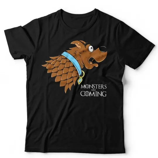 Scooby Doo Unisex & Kids T-Shirt Parody Game Thrones Monsters Are Coming