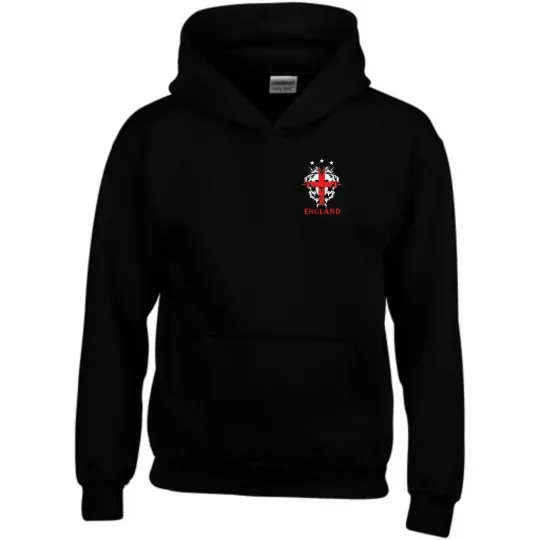 Discover England Football Hoodie with Pocket and Three Lions