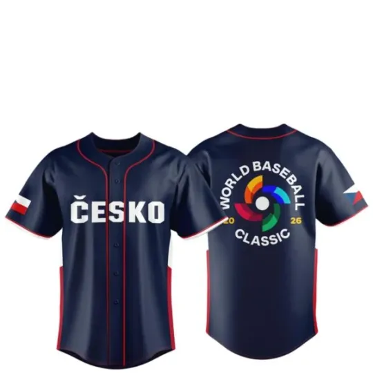 Discover Czech Rebublic Team 2026 World Baseball Classic Jersey