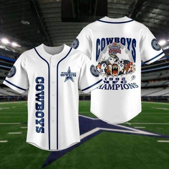 Dallas Cowboys Baseball Jersey 1992 Champions