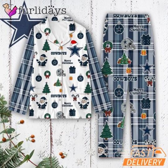 Dallas Cowboys Tis the Season Christmas Pajamas Set