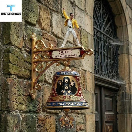 Freddie Mercury Queen 55Th Anniversary Commemorative Wall Bell