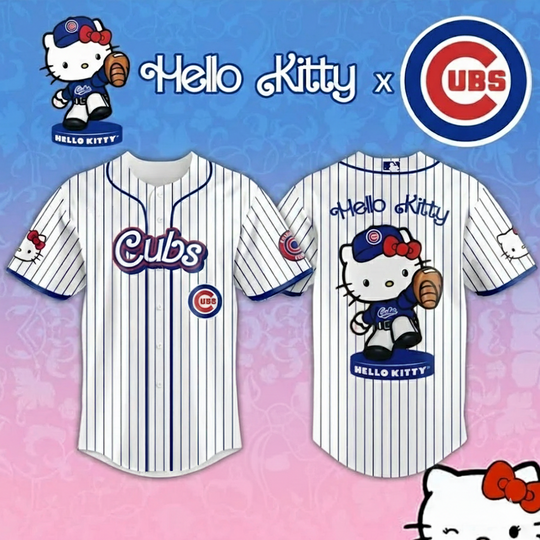 Kitty Chicago Cubs Baseball Jersey