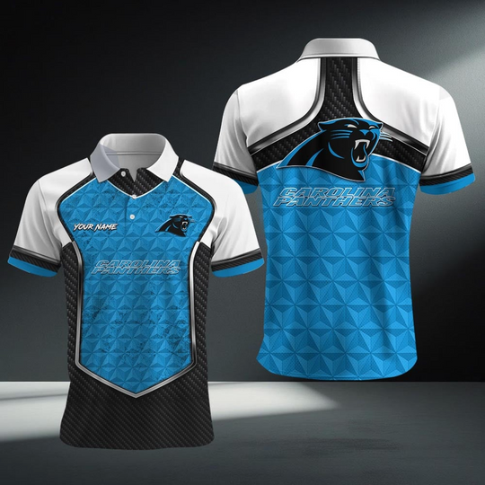 Personalized Carolina Panthers Polo Shirt