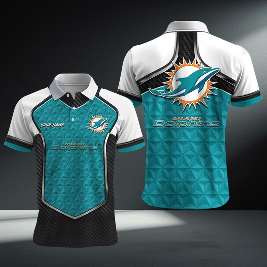 Personalized Miami Dolphins Polo Shirt