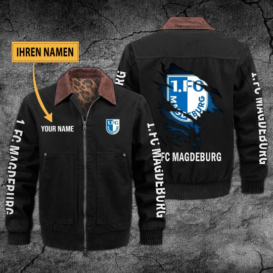 Personalized 1. FC Magdeburg Collared Bomber Jackets