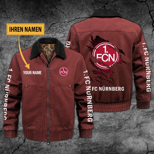 Personalized 1. FC Nürnberg Collared Bomber Jackets