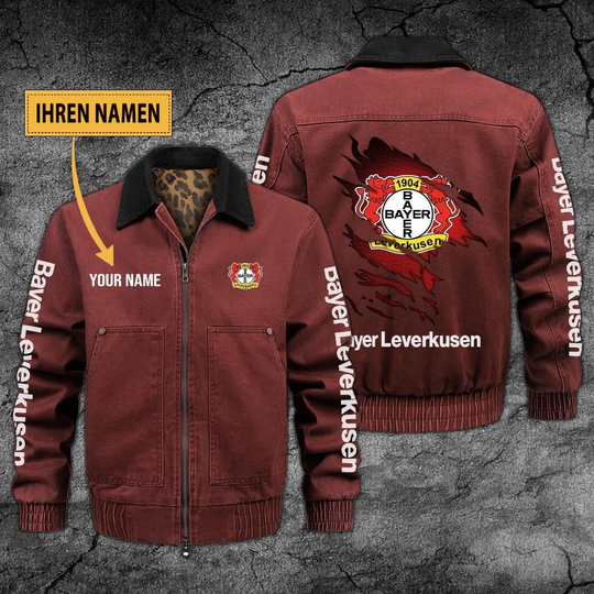 Personalized Bayer 04 Leverkusen Collared Bomber Jackets