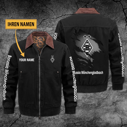 Personalized Borussia Mönchengladbach Collared Bomber Jackets