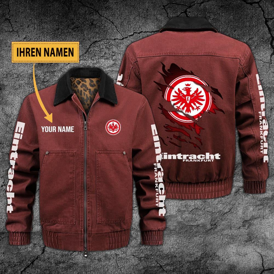 Personalized Eintracht Frankfurt Collared Bomber Jackets