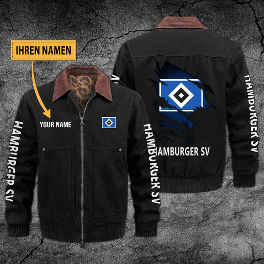 Personalized Hamburger SV Collared Bomber Jackets