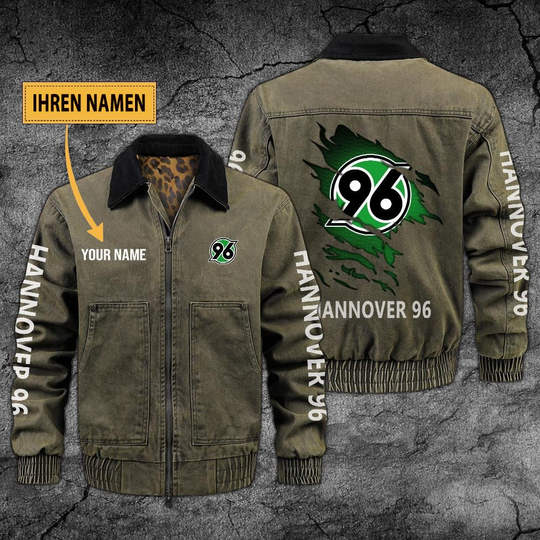 Personalized Hannover 96 Collared Bomber Jackets