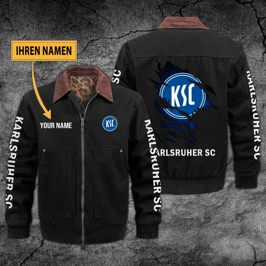 Personalized Karlsruher SC Collared Bomber Jackets