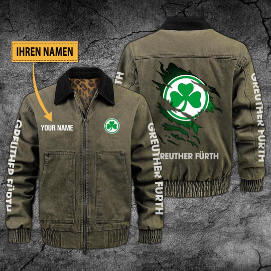 Personalized SpVgg Greuther Fürth Collared Bomber Jackets
