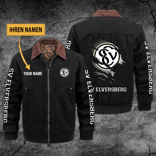 SV Elversberg Custom Name Collared Bomber Jackets