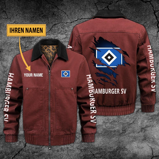 Personalized Hamburger SV Collared Bomber Jackets