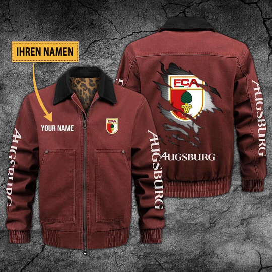Personalized FC Augsburg Collared Bomber Jackets