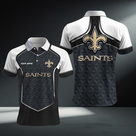 Personalized New Orleans Saints Polo Shirt