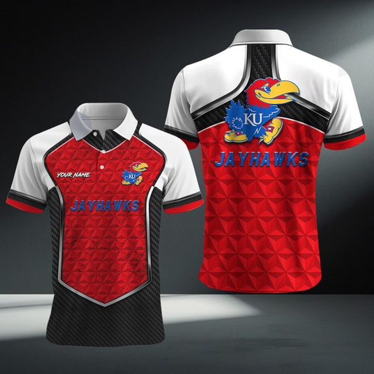 Personalized Kansas Jayhawks Polo Shirt