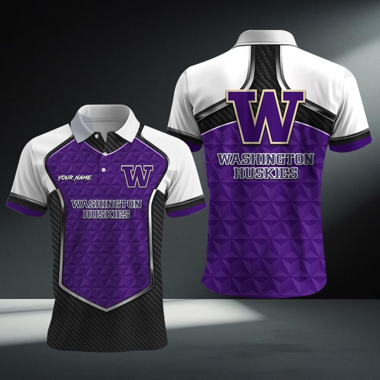Personalized Washington Huskies Polo Shirt