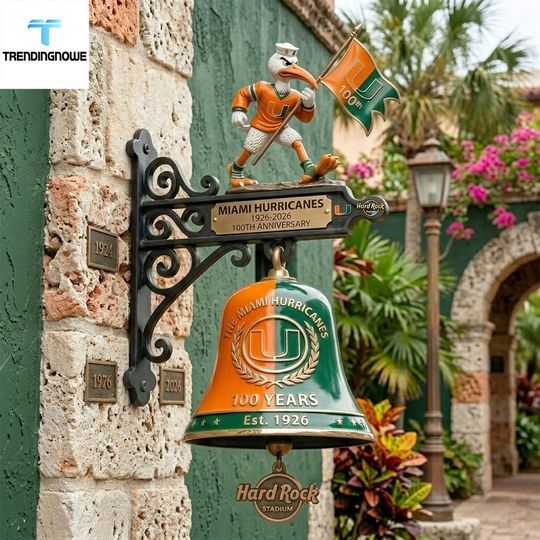 Miami Hurricane 100Th Anniversary Commemorative Wall Bell 2026
