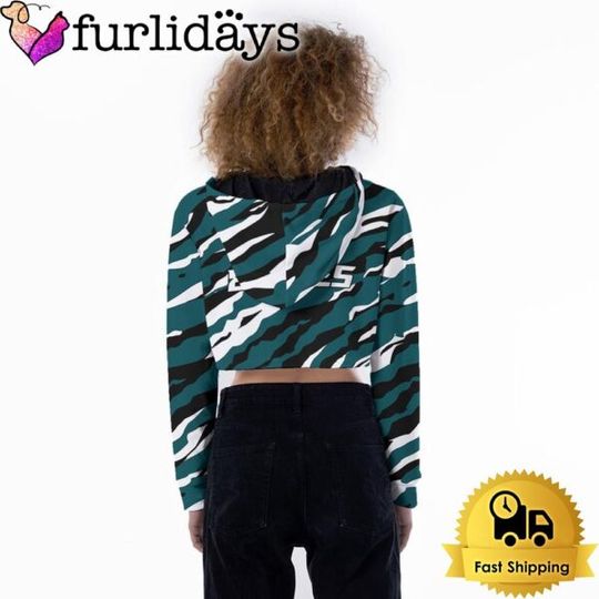Philadelphia Eagles Colorful Campo Patterns Crop Top Hoodie