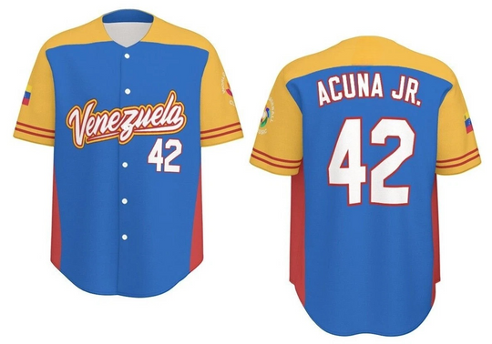 Discover Venezuela Acuña JR Baseball Jersey Replica 2023 Home
