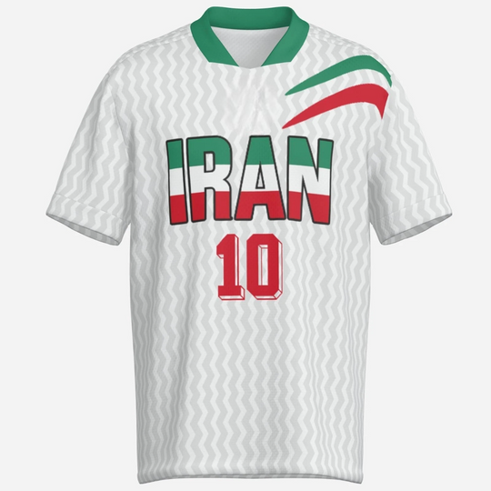 Discover Iran 1996 Home Football Jersey Replica Retro Soccer Shirt