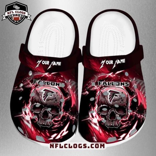 Skull Atlanta Football Team Falcons Clogs, Gift for Fan