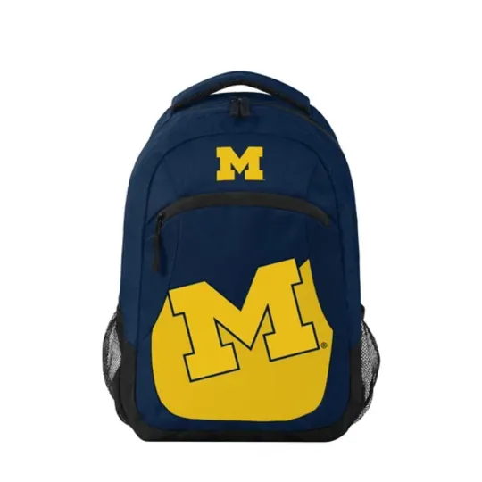 Michigan Wolverines Backpack NCAA Basketball Colorblock Action