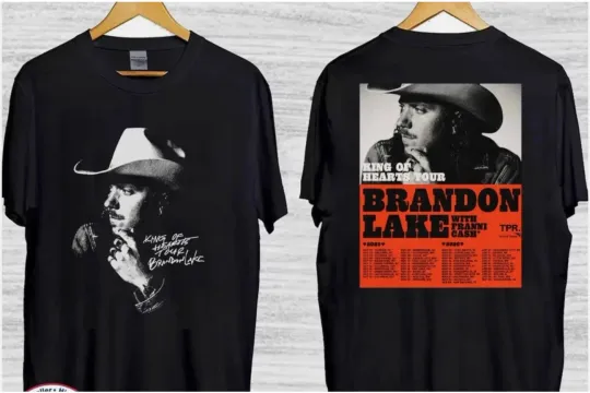 Discover Brandon Lakes King Of Hearts Tour 2025 2026 T-Shirt T-Shirt