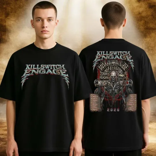 Discover Killswitch Engage Tour Dates Poster 2026 Across USA T-Shirt