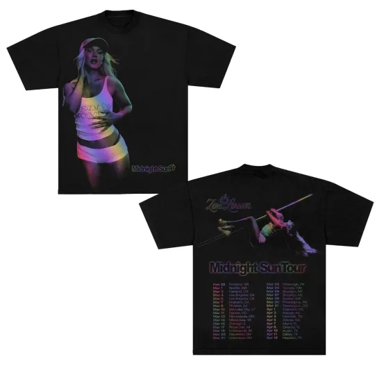 Discover Zara Larsson Midnight Sun Tour 2026 Photo T-shirt