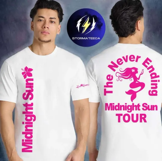 Discover Zara Larsson Merch Midnight Sun Tour 2026 Never Ending Unisex T-Shirt