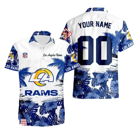 Discover Personalized Los Angeles Football Team Ramss Hawaiian Button Down Shirt