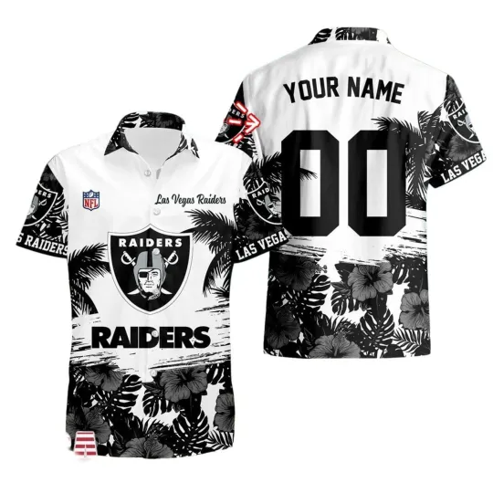 Discover Personalized Las Vegas Football Team Raiderss Hawaiian Button Down Shirt