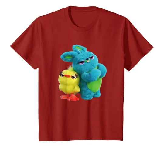Discover Disney Pixar Toy Story 4 Duck And Bunny Tough Pose T-Shirt_