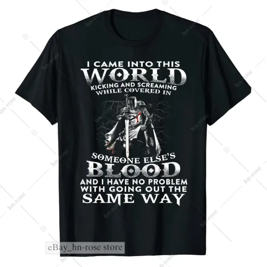 Discover Crusader Templar Knight T-Shirt for Men - Medieval Christian Warrior Tee