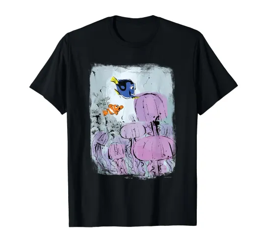 Discover Disney & Pixar Finding Nemo Marlin & Dory Jellyfish T-Shirt_