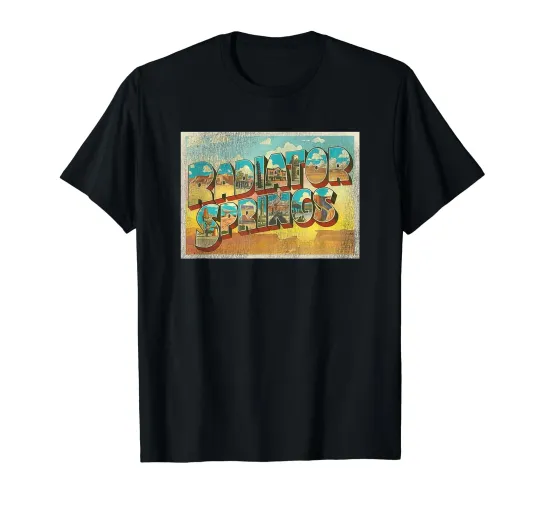Discover Disney Pixar Car.s Radiator Springs Postcard T-Shirt_