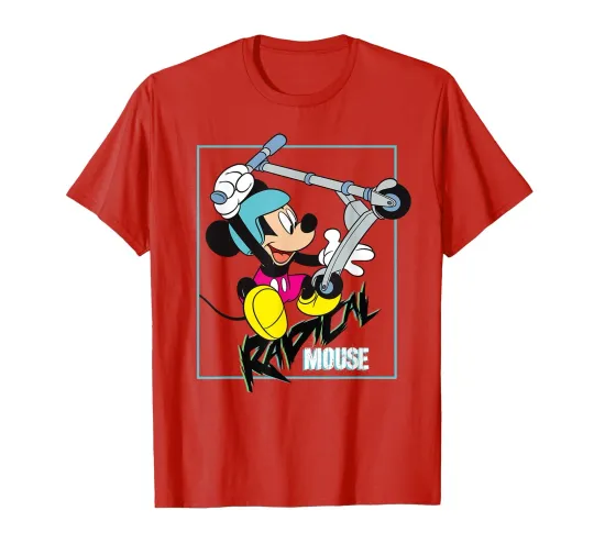 Discover Disney Mickey Mouse 90S Retro Scooter T-Shirt_