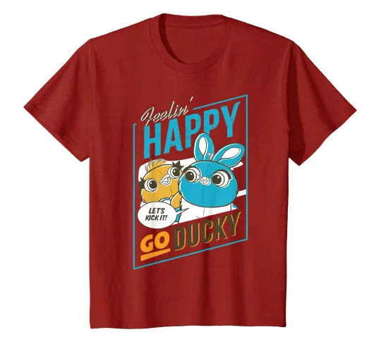 Discover Disney Pixar Toy Story 4 Ducky & Bunny Quote Poster T-Shirt_