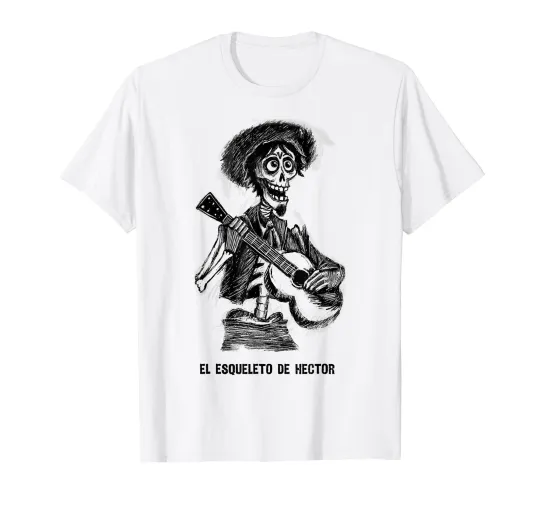 Discover Disney Pixar Coco El Esquerre De Hector Big Bust Portrait T-Shirt_