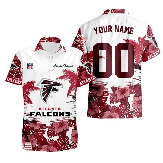Discover Personalized Atlanta Football Team Falconss Hawaiian Button Down Shirt