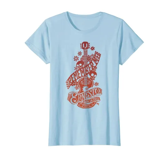 Discover Disney Pixar Coco Remember Me Ernesto Guitar Graphic T-Shirt_