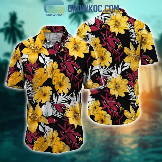 Discover Arizonna Football Team Cardinalss Hawaiian Button Down Shirt Unisex Adults S-5XL